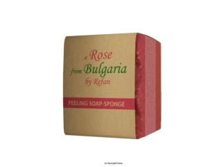 Refan Peeling mýdlo houba Růže z Bulharska 75g